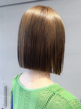 ロンド ロワール 門前仲町(Lond Loire) ボブショートボブ縮毛矯正ベージュグレージュ門前仲町