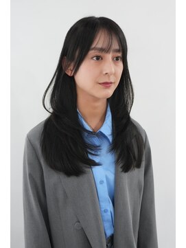 ミヨン 京都烏丸店(miyon) 【miyon】韓国レイヤーカット×暗髪カラー×髪質改善