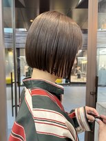 ミィ 表参道(mee.)&nbsp;似合わせカット ボブヘア 縮毛矯正 ミニボブ 切りっぱなしボブ