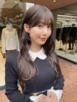 ノラ ヘアーサロン(NORA HAIR SALON) ナチュラル小顔前髪あり後れ毛サイドバング結べるボブくびれヘア