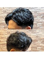 アールドボーテ 理容室(R de Beaute)&nbsp;銀座 七三分け ウェーブパーマ