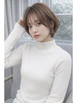 ラ ブレス 大阪梅田(LaBless) 透け感前髪×丸みショートボブ