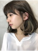 ワンカールボブ＋インナーカラー【髪質改善オージュアサロン】