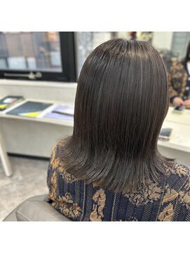 エーバイフー 江坂店(A BY WHO) A BY WHO江坂/外はねスタイル/透明感カラー/アッシュベージュ