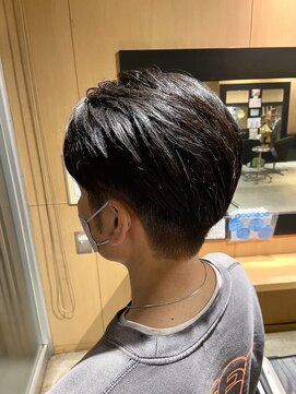 オーガニック ライフ 若葉 鶴ヶ島(organic+life) マッシュ前髪上げる◎ツーブロック刈り上げショート/ビジネス