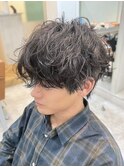 本厚木/ツーブロック刈り上げシャドウパーマラフパーマ眉カット