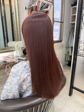 ヘアーアンドメイク シークタチカワ 立川店(Hair&Make Seek) ブリーチなしでつくる高発色ピンクベージュ