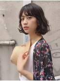 ボブ/ルーズウェーブ/ダークグレージュ【大成志織】