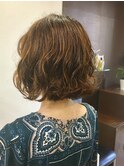 外ハネボブパーマ