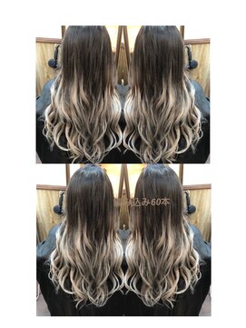 ディー エメ(D-aimer-) エクステでグレージュ×グラーデション☆☆