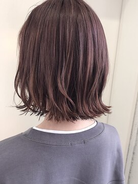 ヘアーデザイン シュシュ(hair design Chou Chou by Yone) ☆chouchou切りっぱなしボブ×ピンクベージュカラー20代30代40代