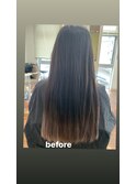 10代20代30代ナチュラルカラー×グラデカラーストレートロング