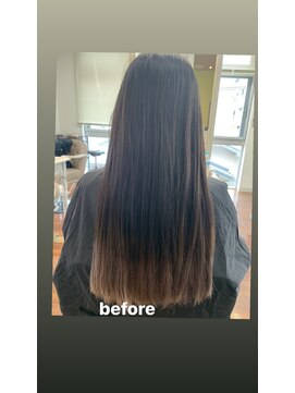 ジウ 上通り(JIU) 10代20代30代ナチュラルカラー×グラデカラーストレートロング