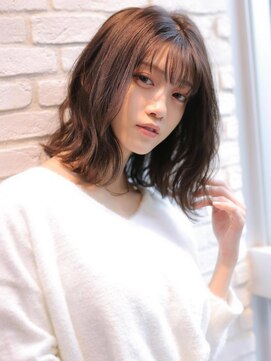 アグ ヘアー ネイビー 鶴岡東原店(Agu hair navy) 《Agu hair》リラックス感☆大人かわいいゆるカールロブ