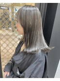 【オシャレハイライトカラー☆】極細ハイライト×切りっぱなし☆