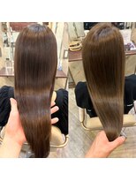 アンジェリカラボ 梅田店(ANGELICA LABO)&nbsp;艶髪艶カラー髪質改善オッジィオットトリートメント【川又】