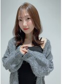 レイヤーカットくびれ巻きツヤ髪トリートメントブラウン20代30代