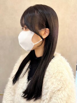 ルームバイシー 新宿(Loom. by Sea) 韓国前髪×ショコラアッシュ【韓国ヘア/新宿/髪質改善】