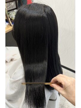 ヘアーカルチャー おゆみ野店(HAIR CULTURE) ロングストレート髪質改善カラー黒髪暗髪セミロング