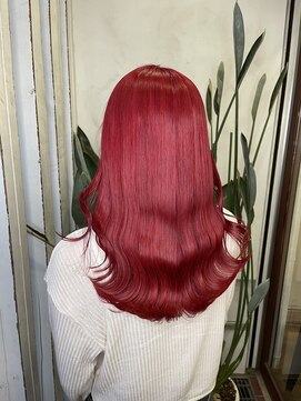 アン(Hair make un) ビビットカラー♪【チェリーレッド】