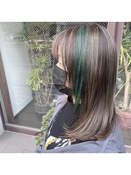 ログ(Log) 白髪ぼかしハイライト
