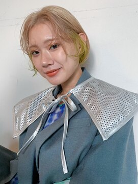 アルバム 銀座(ALBUM GINZA) インナーグリーン_マチルダボブピンクベージュ_ba460412