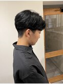 カルマパーマ　センターパート　ニュアンスパーマ　池袋