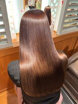 TJ天気予報 9mm 尾張旭店&nbsp;「ビフォーアフターあり」オレンジブラウン「縮毛矯正」