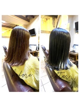 アックスピュア(axe pure) アデクシーカラー　サファイア×外ハネ