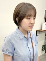 ソソ(soso)&nbsp;【soso 伊勢田】ショートボブ×柔らかブラウン【横浜/ブリーチ】