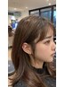 【当日に同時施術】前髪ストレート+カット+カラー+髪質改善￥21450→￥16500