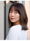 ハイライト×ベージュブラウン