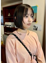 エンベロープス 中目黒(Envelopes)&nbsp;タッセルボブ/顔周りレイヤー/切りっぱなしボブ