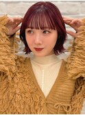 熊本 くびれボブ 韓国風 ピンクパープル Arisa.