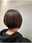 グラデーションボブ×ピンクブラウン【TELA HAIR 東川口】