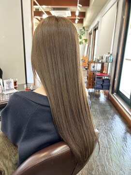 ラリュエル 江曽島店(La Ruelle.) 髪質改善カラー　グレージュ