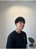 『ツイストスパイラルパーマ＋ショートマッシュ』