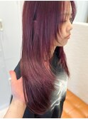 カシスレッド/ブリーチなし/暖色系カラー【SYUK高円寺】kanna