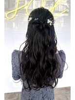 ソル(sol.)&nbsp;結婚式お呼ばれヘア♪ハーフアップ♪