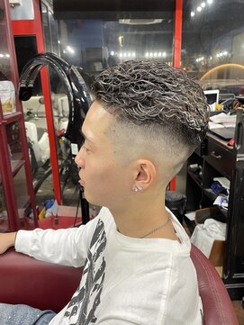 1ブリーチメッシュ極道パーマ