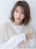 グレーブラウンアッシュ切りっぱなし外ハネボブX浦和30代40代
