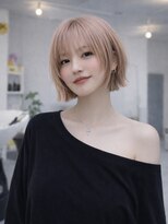 アラレ(ARARE)&nbsp;ハッシュボブ×暖色ミルクティー