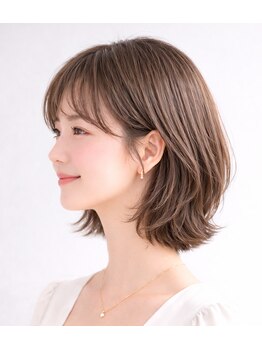 アルー ヘアーデザイン 中山寺店(aluu hair design)の写真/顔周りで印象が変わる、似合わせ前髪＆小顔カット◎