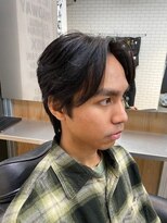リレーションメンズヘアー(RELATION MEN'S HAIR)&nbsp;シャドウパーマフェザーパーマツーブロックマッシュツイスパ
