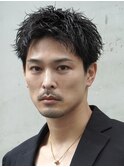 大人波巻きツイストスパイラルルーズパーマルーズショート渋谷