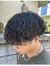 メンズカット+特殊パーマ¥13000