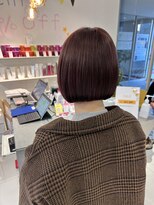 ステラ ヘア デザイン サロン(STELLA hair design salon) ミニボブ 裾カラー 黒 【担当杉若】