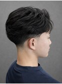 テーパーフェード×フェザーショート