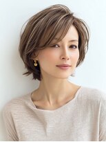 Heart's美人設計と白髪ぼかし専門店 青山表参道店 脱白髪染め/ショートヘア【ハーツ】&nbsp;白髪ぼかし脱白髪染め似合わせショートボブ40代50代60代