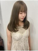 【ミントベージュ/ブリーチなしダブルカラー】